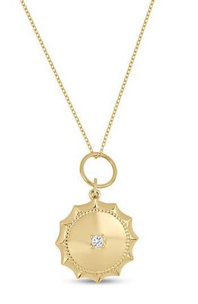 Bony Levy Icon 18K Yellow Gold Diamond Medallion Pendant Necklace at Nordstrom Rack