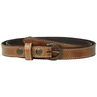 Bed St&uuml; BED STU Monae Belt Womens Tan Full Grain Leather Antique Brass Buckle JZZ386