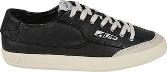 Autry Windscape Low Cracked Leather Sneakers