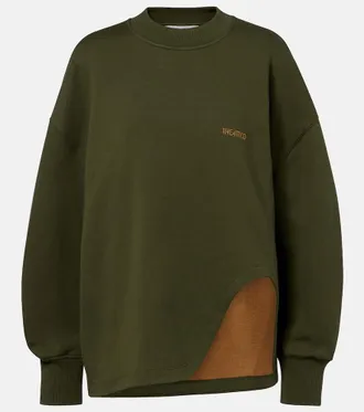 The Attico Oversized cotton jersey sweatshirt