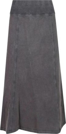 Isabel Marant Solkia Rok - Dames - Midirokken - Zwart - XS - Katoen - Rokken