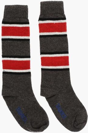 Dsquared2 Color Block Wool Blend Long Socks size 38-39