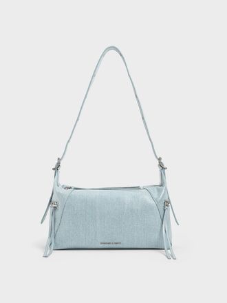Charles & Keith Xylia Denim Shoulder Bag