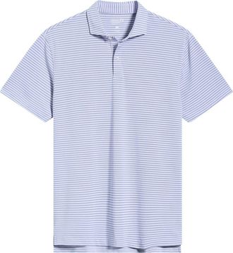 Johnnie-O Cruz Stripe PREP-FORMANCE Polo in Navy Viola at Nordstrom, Size Xx-Large
