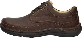 Clarks Nature Three Laced Schoenen - Heren - Veterschoenen - Bruin - 40 EU - Schoenen