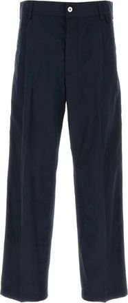 Bottega Veneta Navy blue cotton pant