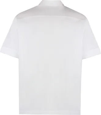 Roberto Collina Mens Short Sleeve Cotton Polo Shirt White T-shirts And Polos