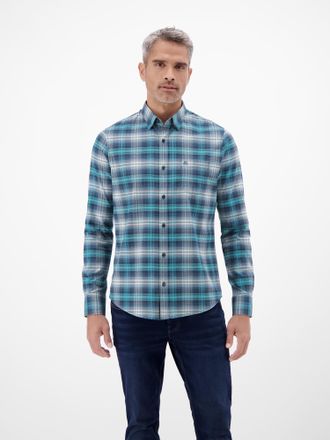 Lerros Flanellhemd LERROS Herren Flanellhemd - Klassisch. Cool. Kombinierbar., Damen, Gr. 3XL, Normalgr&ouml;ssen, swedish blau, 98% Baumwolle, 2% Elasthan, Hemde