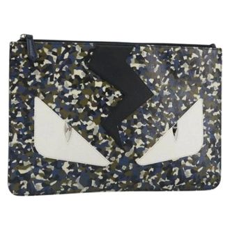 Fendi Pre-owned Clutches, female, Multicolor, Size: ONE SIZE Pre-owned Vintage Leather Clutch