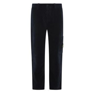Stone Island Straight Trousers, male, Blue, Size: W30 Trousers