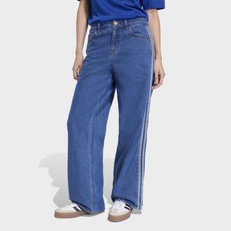 adidas Sporthose ADIDAS ORIGINALS FIREBIRD TP D, Damen, Gr. 28, L&auml;nge 32, medium vintage denim, Obermaterial: 100% Baumwolle, Hosen Sporthose