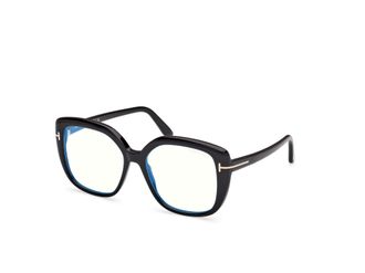 Tom Ford Blue Light Block Butterfly Ladies Eyeglasses FT6043-B 001 53