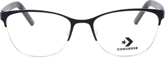 Converse CV3017 Rectangular Metal Eyeglasses - Black
