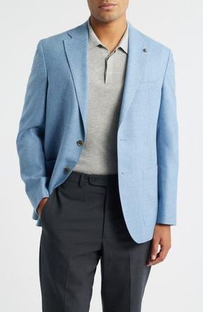 Jack Victor Morton Contemporary Fit Light Blue M&eacute;lange Wool Sport Coat at Nordstrom Rack, Size 40 Long