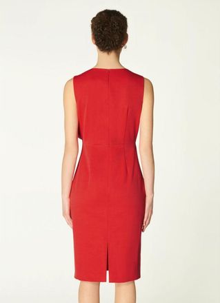 L.k. Bennett Womens Sabella Dress, Red Cotton - Size 12 UK