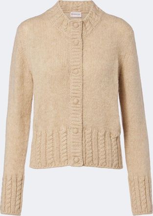 Moncler Cardigan in misto alpaca e lana