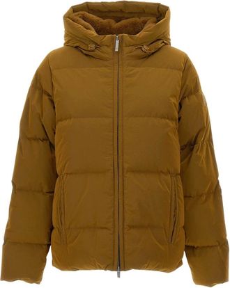 K-Way Chaqueta Donna Shiny Nylon Fur - Jackets - Mujer - Marr&oacute;n - XS