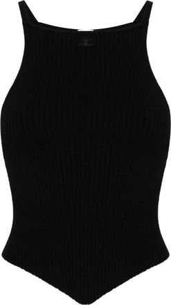 Courr&egrave;ges Black Signature Top
