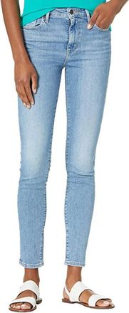 Levi's 721 Jeans Womens Blue Denim Wash High Rise Skinny Leg RED855
