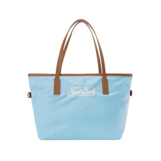 MC2 Saint Barth Tote Bags, female, Blue, Size: ONE SIZE City BAG MID Nylon