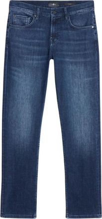 7 For All Mankind Slimmy Jeans - Heren - Slim Fit Jeans - Blauw - W34 - Jeans