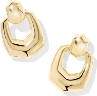 Kendra Scott Kaitlin Open Frame Earrings In Gold