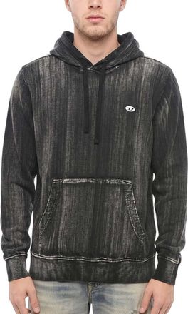 Diesel Black Regular Logo Hoodie