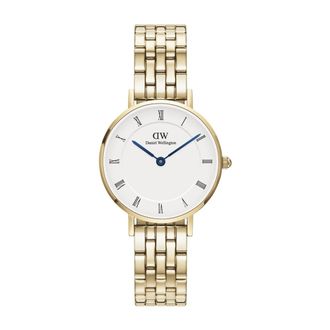 Daniel Wellington Petite Roman Numerals 5-Link - Dames - Horloges - Geel - ONE Size - Accessoires