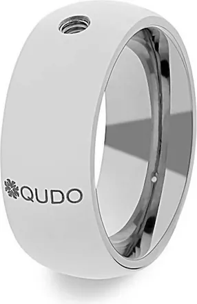 Qudo Womens Basic Big Ring In Silver