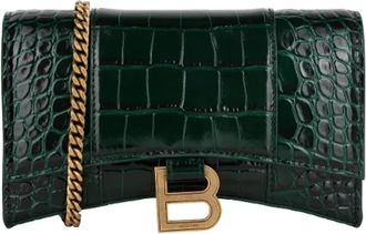 Balenciaga Leather balenciaga-bags - Dames - Schoudertassen - Groen - ONE Size - Leer - Tassen