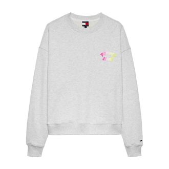 Tommy Hilfiger Bubble Sweatshirt - Dames - Sweatshirts - Grijs - M - Katoen - Hoodies & sweatvesten