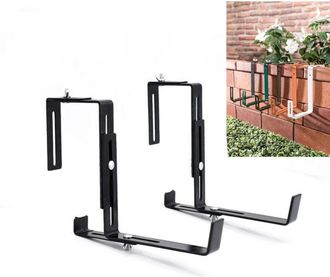OEM Soporte Para Maceta - Acero Inoxidable 304 - Ajustable Para Barandillas De 2 A 8 Cm - Resistente A La Intemperie - 1 Unidad