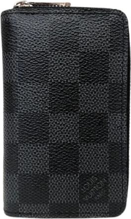 Louis Vuitton Pre-owned Zippy Coin Purse Damier Graphite Stof Portemonnee - Heren - Vintage Accessoires - Grijs - ONE Size - Vintage