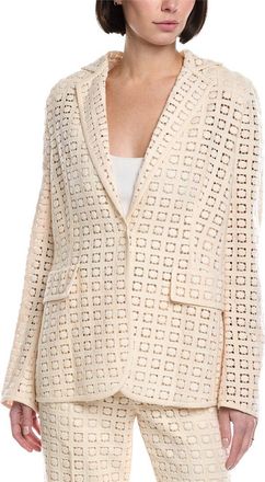 Akris Seven Crochet Wool-Blend Jacket