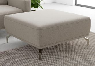 Sit&more Hocker »Bailando« mit Federkern und satinierten Nickelfüssen