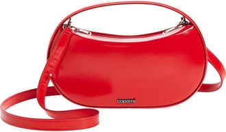Coperni Small Sound Swipe Patent Leather Top Handle Bag in Red at Nordstrom
