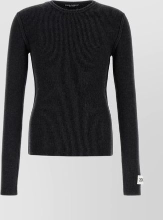 Dolce & Gabbana ribbed wool blend sweater