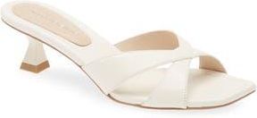Stuart Weitzman Miami 50 Slide Sandal in Chalk at Nordstrom Rack, Size 7.5