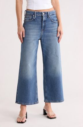 Good American Good Standard Ease Crop Jeans in Indigo706 at Nordstrom Rack, Size 14