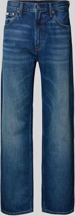 Calvin Klein Jeans Regular Fit Jeans mit Label-Detail in Jeansblau, Gr&ouml;&szlig;e 30/30
