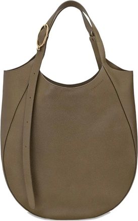Longchamp Borsa tote Le Foulonné XL - Verde