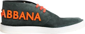 Dolce & Gabbana Green Derby Logo Casual Men Sneakers Mens Shoes