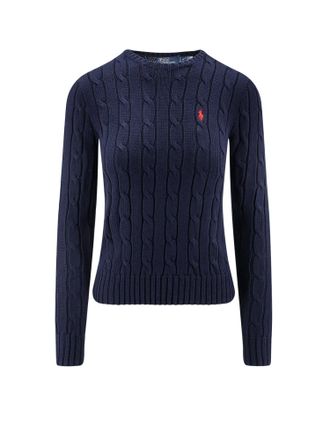 Polo Ralph Lauren Cable Knit Cotton Sweater-Donna