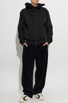 Yohji Yamamoto Corduroy Trousers, Mens, Black