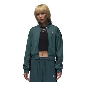 Nike Jordan (WMNS) Air Jordan Knit Jacket Asia Sizing Dark Green FV7105-366