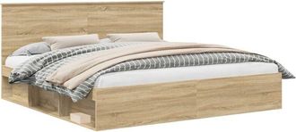 vidaXL Estructura De Cama Sonoma 200 X 200 Cm Madera De Pino Macizo Vidaxl