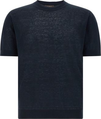 Zanone Blue Ice Lino Sweater