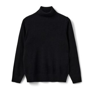 Sofie Schnoor Zwarte Gebreide Trui Nellsw Stijl - Dames - Coltruien - Zwart - L - Wol - Truien & Vesten