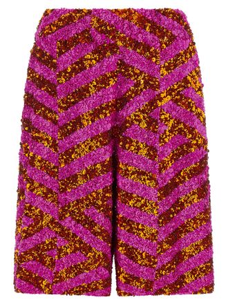 Dries Van Noten Multicolor Viscose Bermuda Womens Shorts