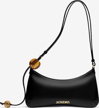 Jacquemus Schultertasche aus Glattleder Le Bisou Perle